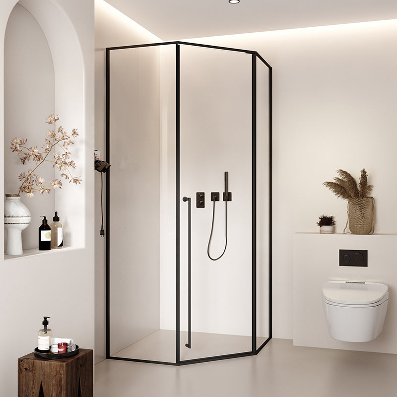 Custom Diamond-Shaped Shower Enclosure