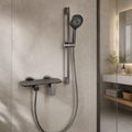 Basic Shower Set — No Overhead, Mixer Valve Only, Minimalist Design