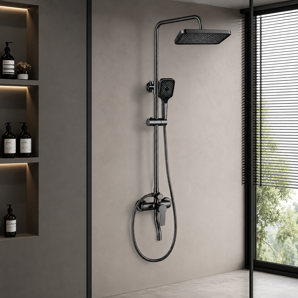 Hot & Cold Shower Head Set