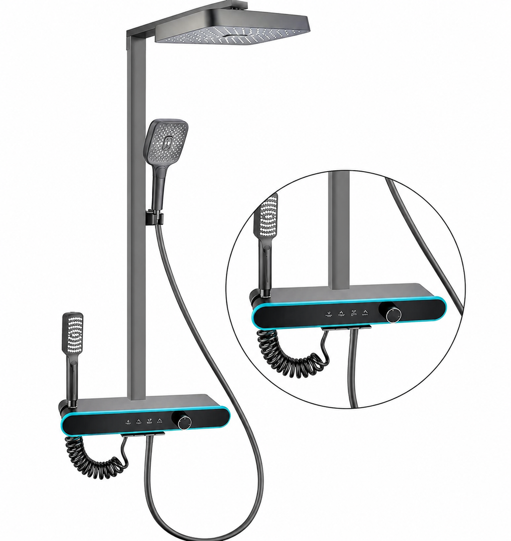 Home Bathroom High-Pressure Shower System