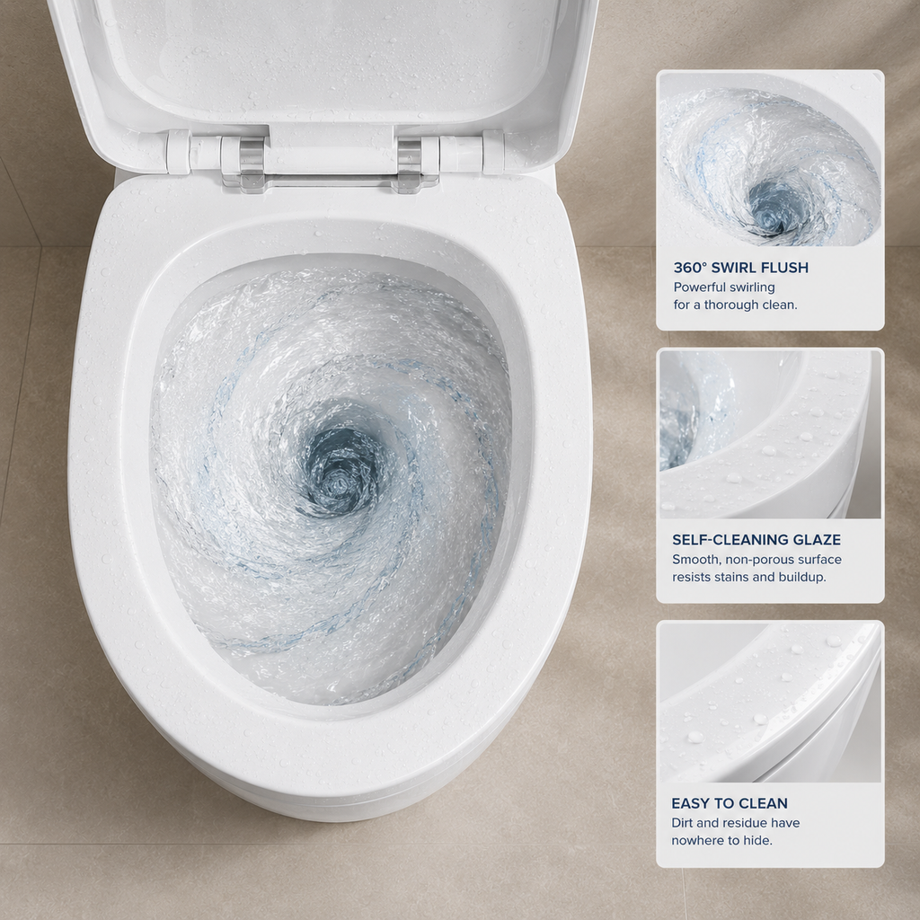 Household Smart Toilet — Non-Electric Wash