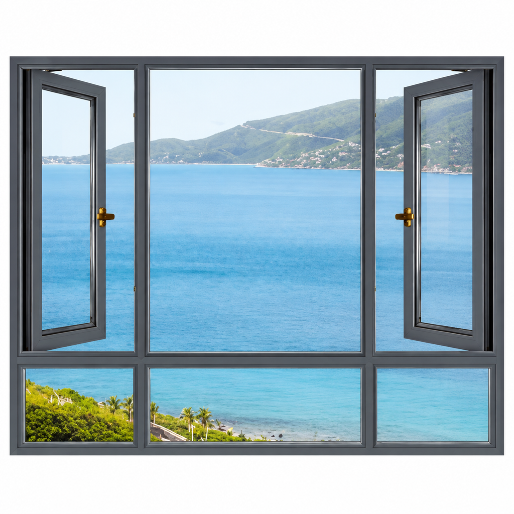 Modern Custom Aluminium Casement Window System