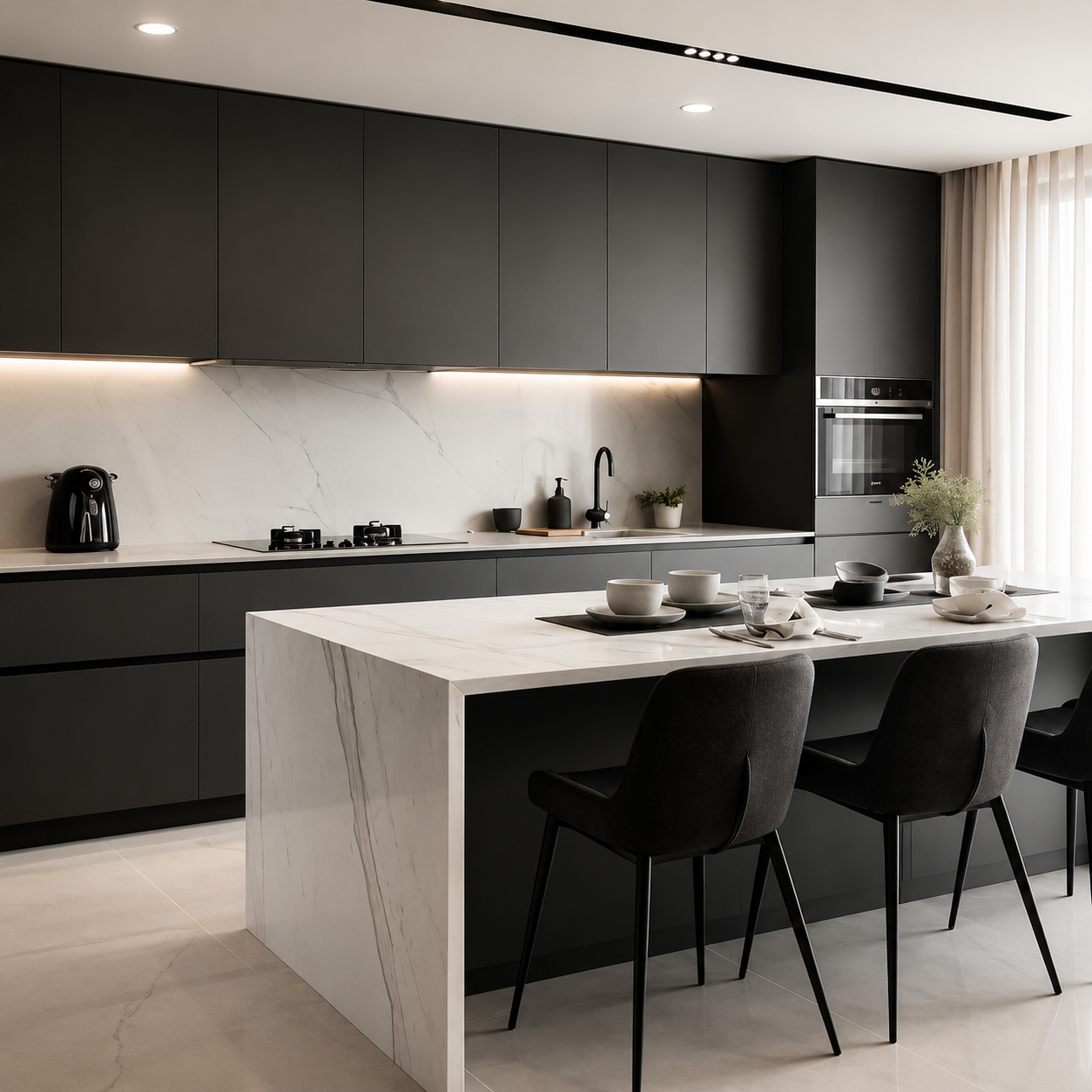 全铝合金岛台橱柜 — Aluminum Island Kitchen