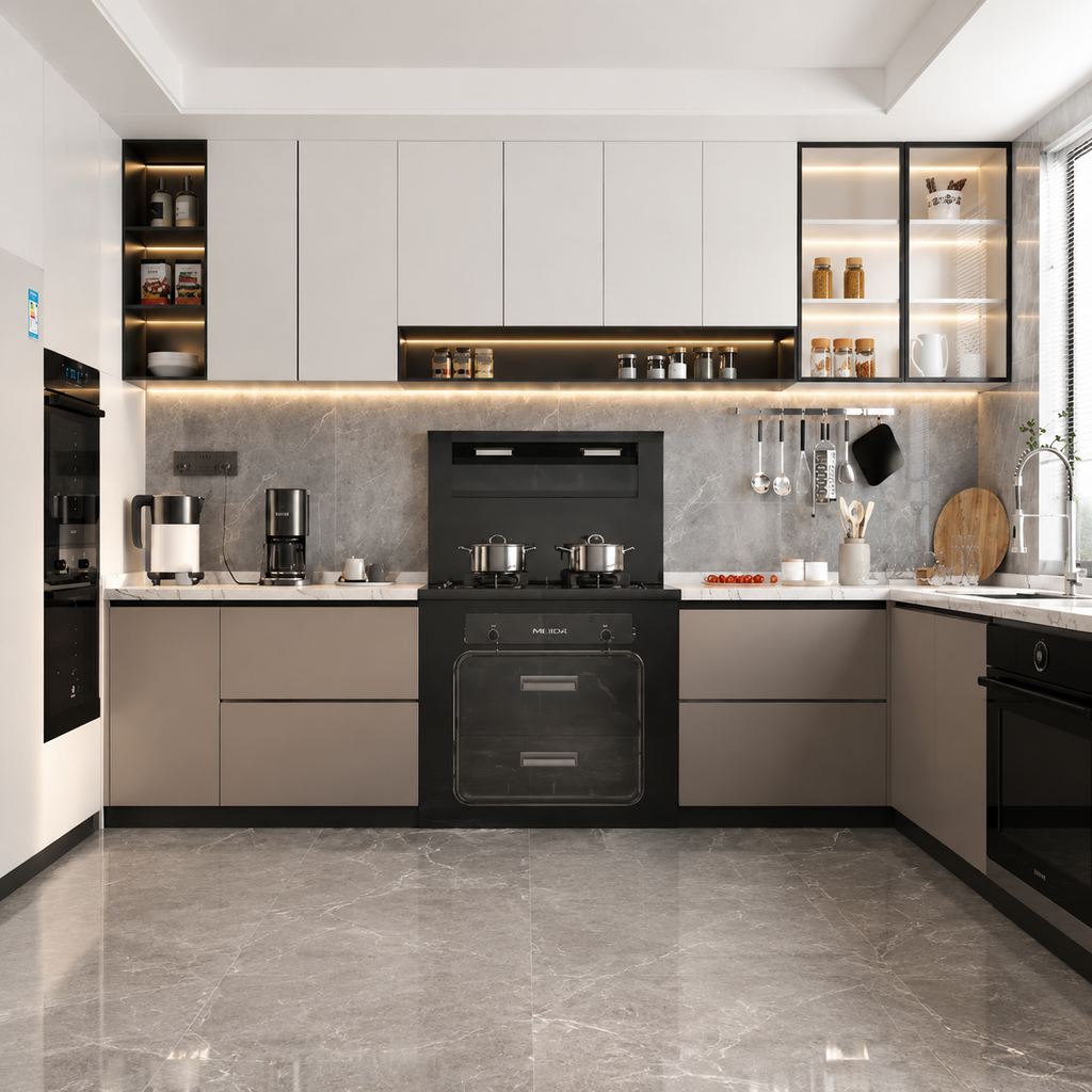 全铝合金 U 型橱柜 — Aluminum U-Shape Cabinet
