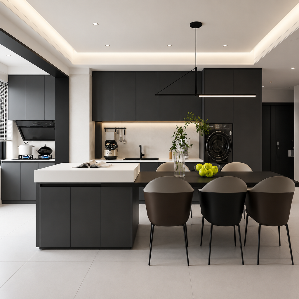 全铝合金岛台橱柜 — Aluminum Island Kitchen