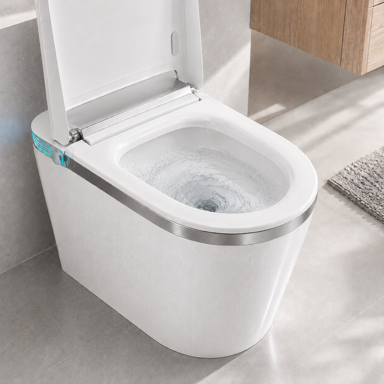 Household Fully Automatic Instant-Heating One-Piece Smart Ceramic Toilet