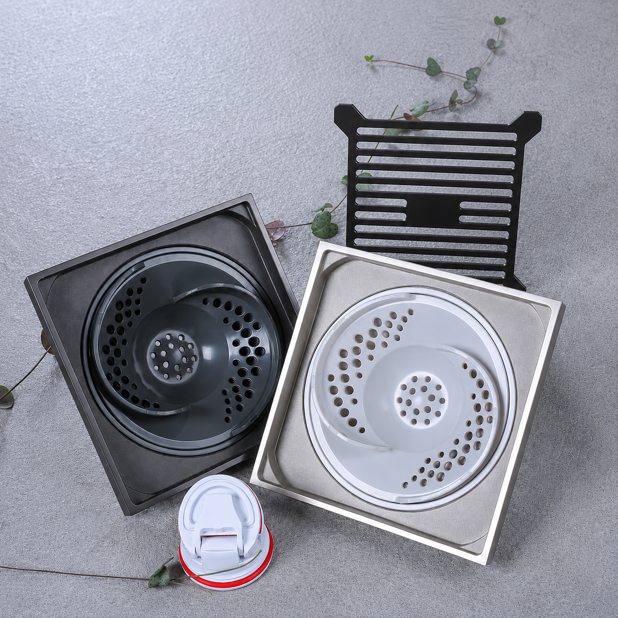 Vortex Floor Drain — Shower-Specific, Anti-Odor & Anti-Clogging