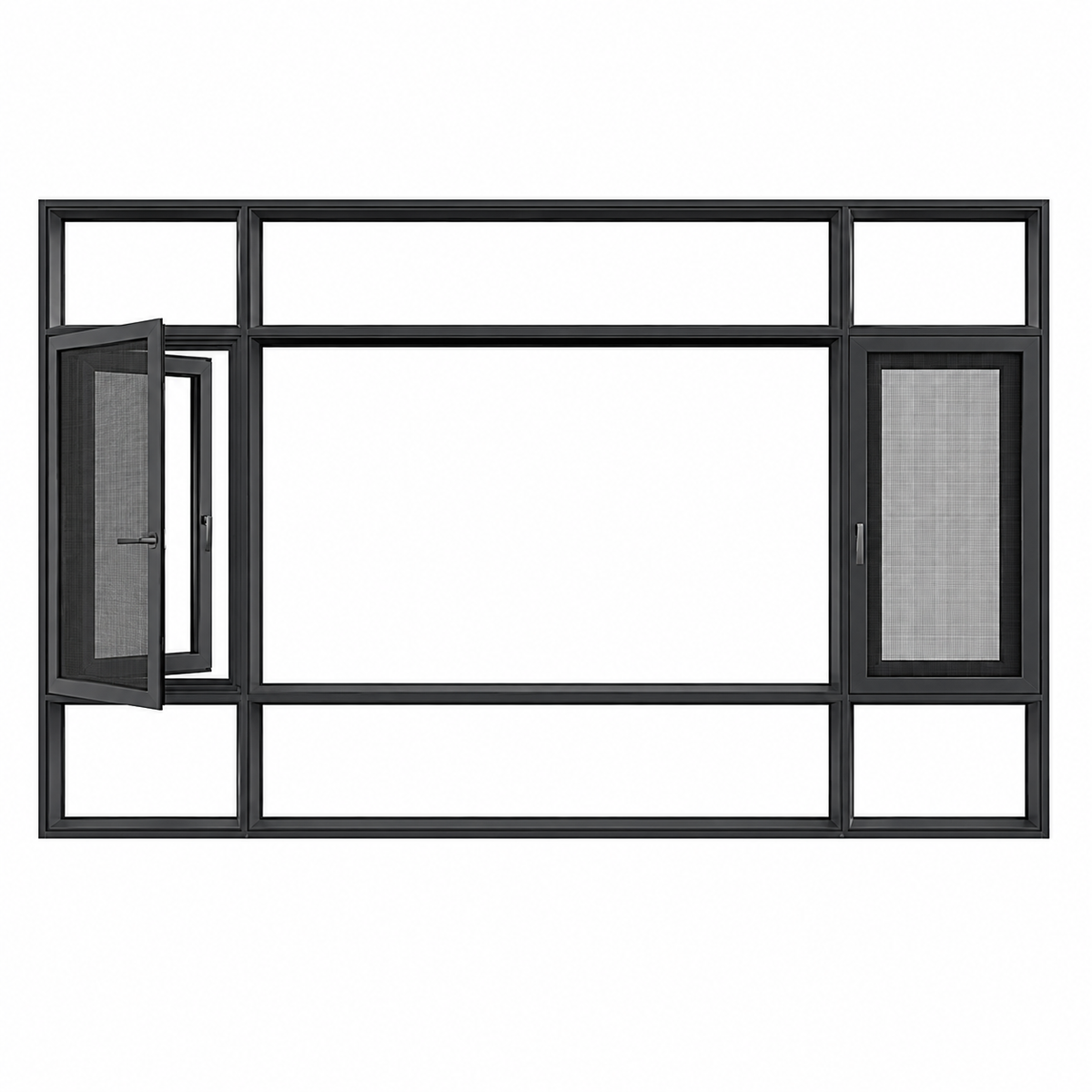 Luxury Custom Aluminum Floor-to-Ceiling Picture Window