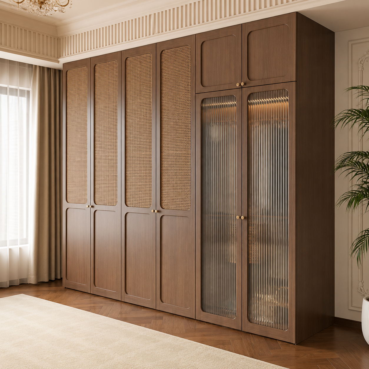 Chinese-Style Custom All-Aluminum Wardrobe