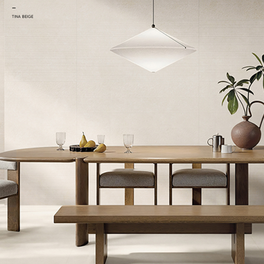 Tile Tina Cream White 600x1200x10mm