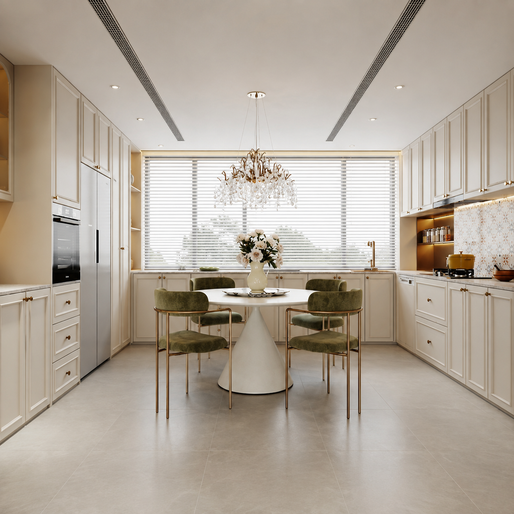 Custom U-Shape Kitchen Cabinetry