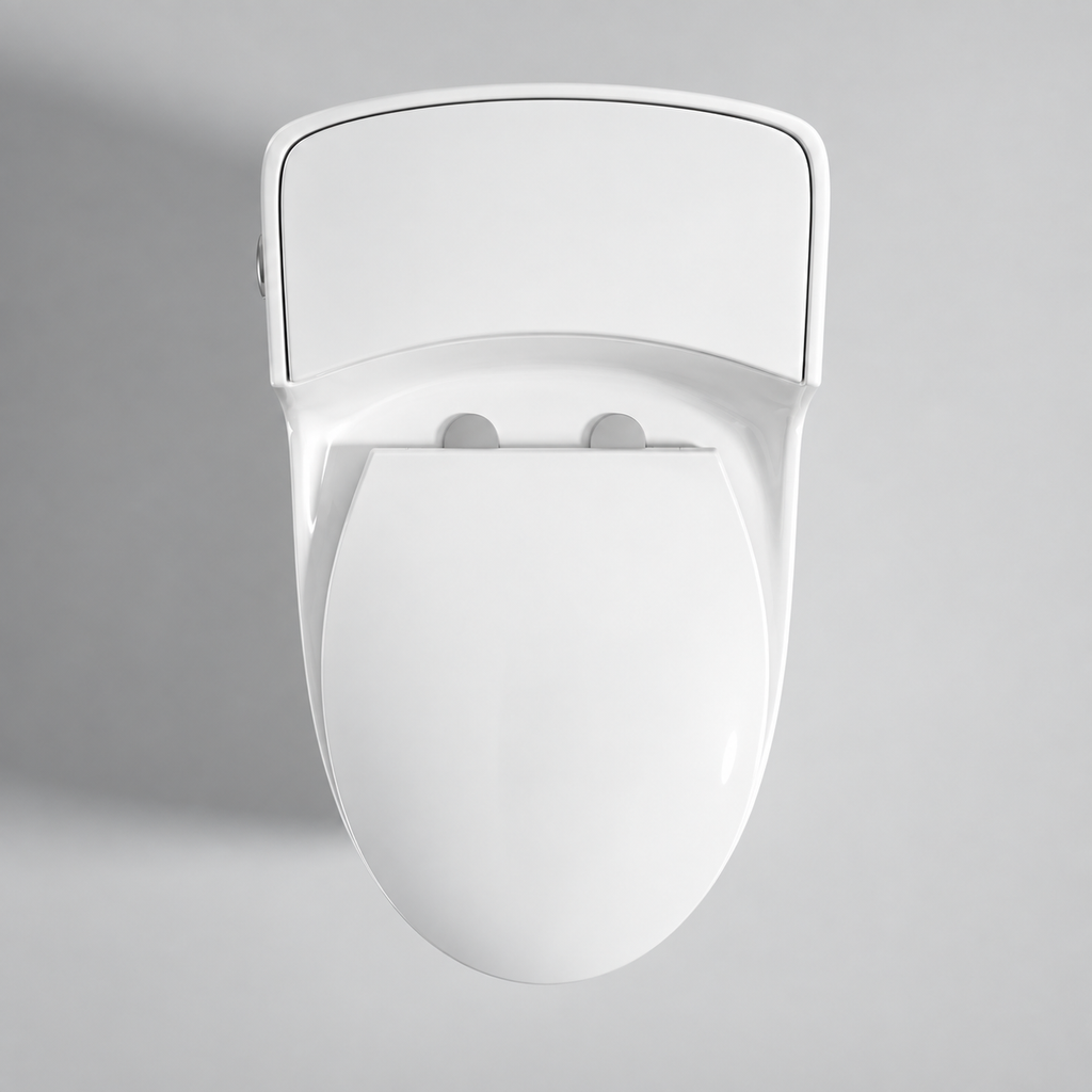 Modern One-Piece Ceramic Toilet with Soft-Close Seat