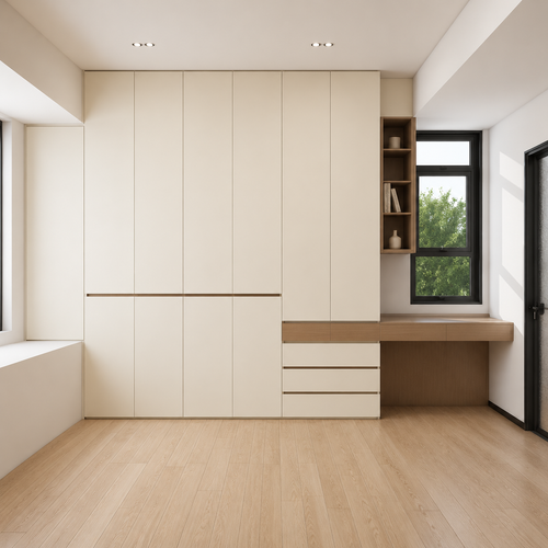 CUSTOM CREAM-STYLE ALL-ALUMINUM WARDROBE