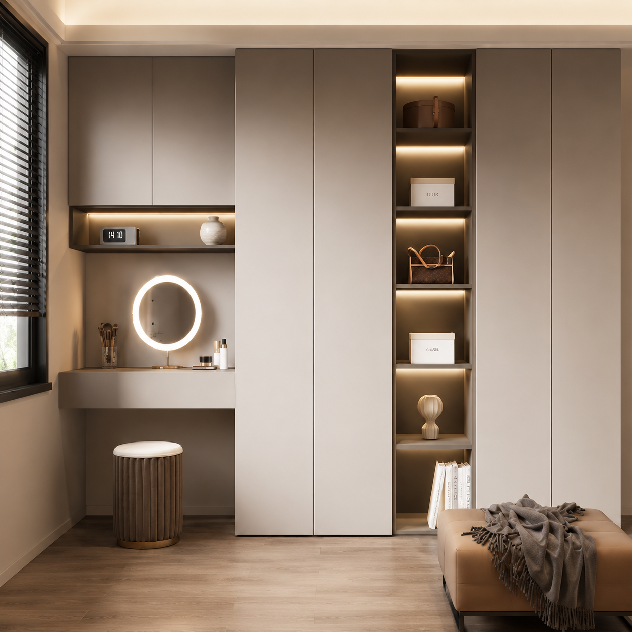 Modern Luxury Full Aluminum Custom Wardrobe