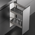 Side Pull-Out Double-Layer Built-In Spice Storage Drawer