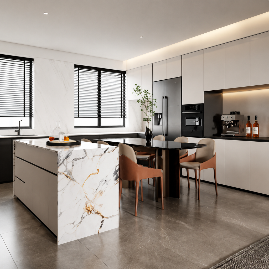 全铝合金岛台橱柜 — Aluminum Island Kitchen