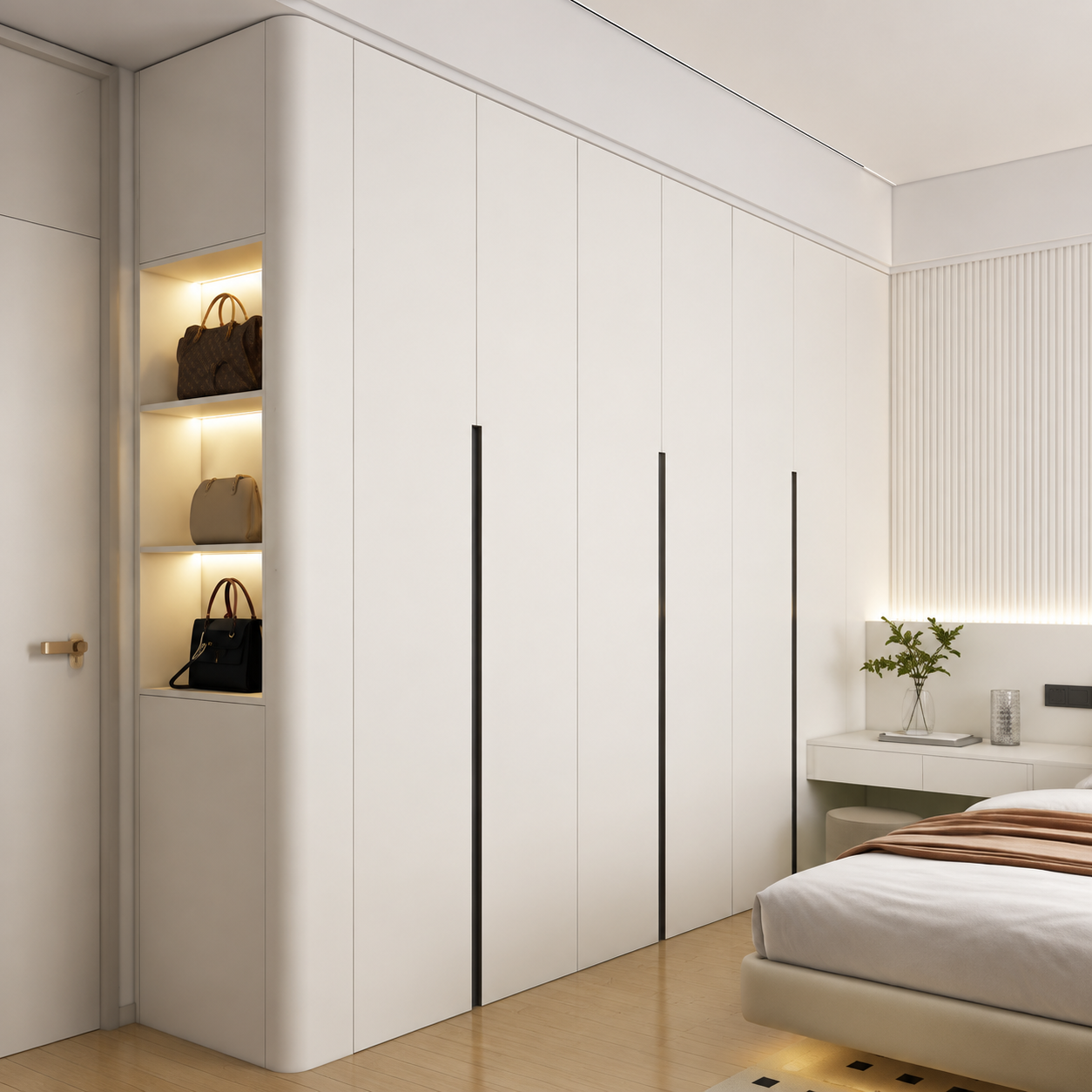 CUSTOM CREAM-STYLE ALL-ALUMINUM WARDROBE