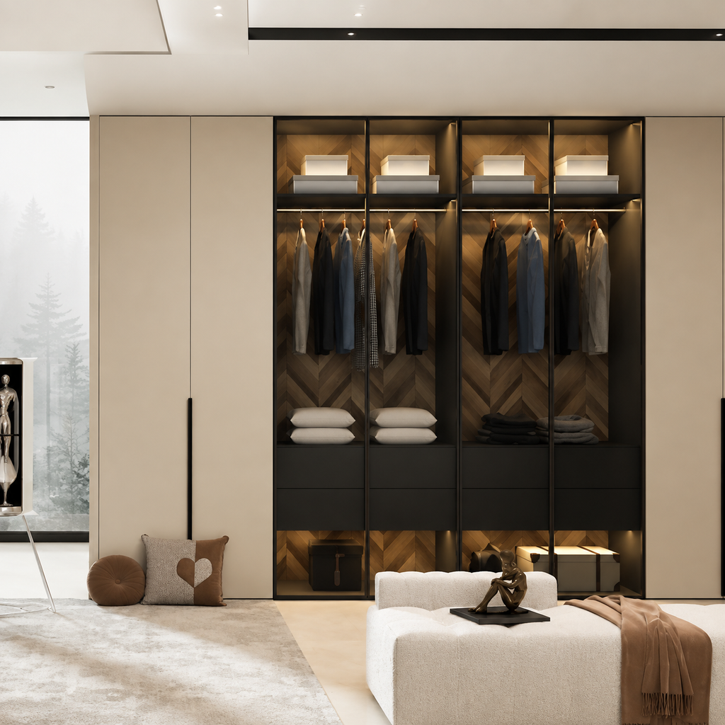 Modern Luxury Full Aluminum Custom Wardrobe