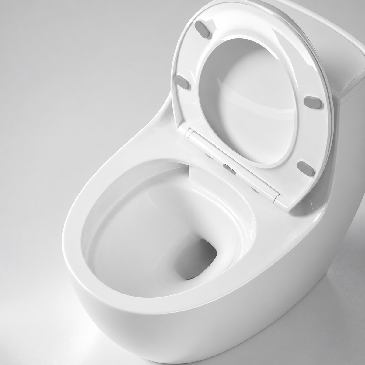 Modern One-Piece Ceramic Toilet with Soft-Close Seat