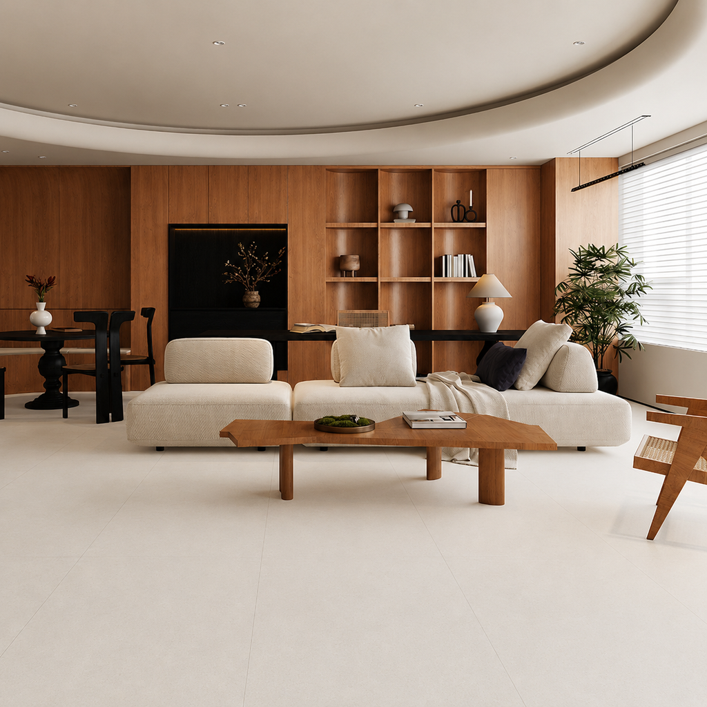 Tile Tina Cream White 600x1200x10mm