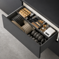 Drawer-Style Pull-Out Base Cabinet Storage Basket