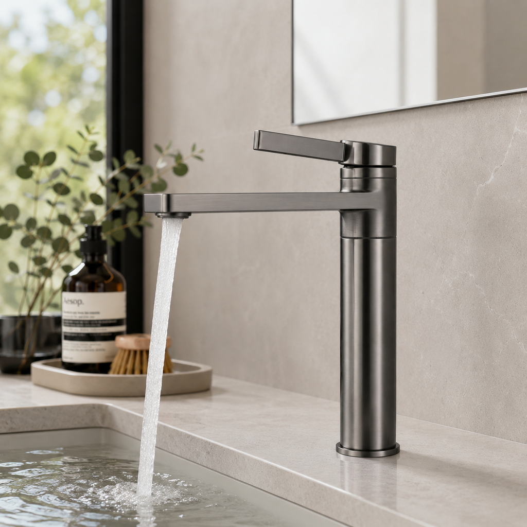 Minimalist Single Hole Hot & Cold Vessel Basin