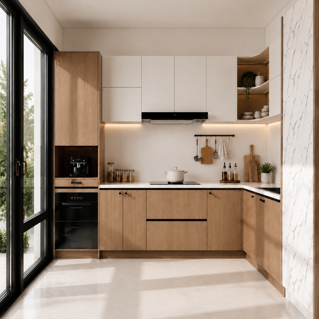 全铝合金 L 型橱柜 — Aluminum L-Shape Cabinet
