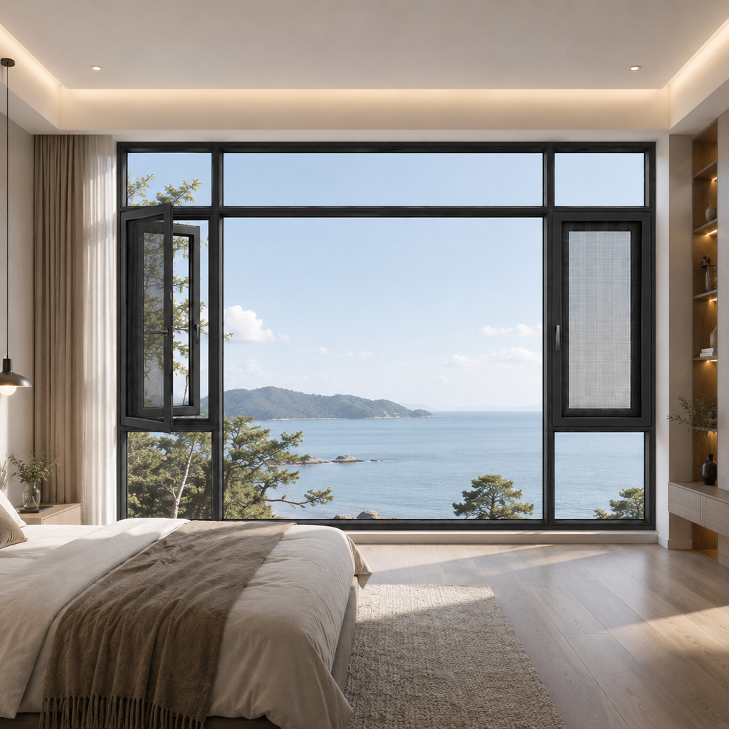 Luxury Custom Aluminum Floor-to-Ceiling Picture Window