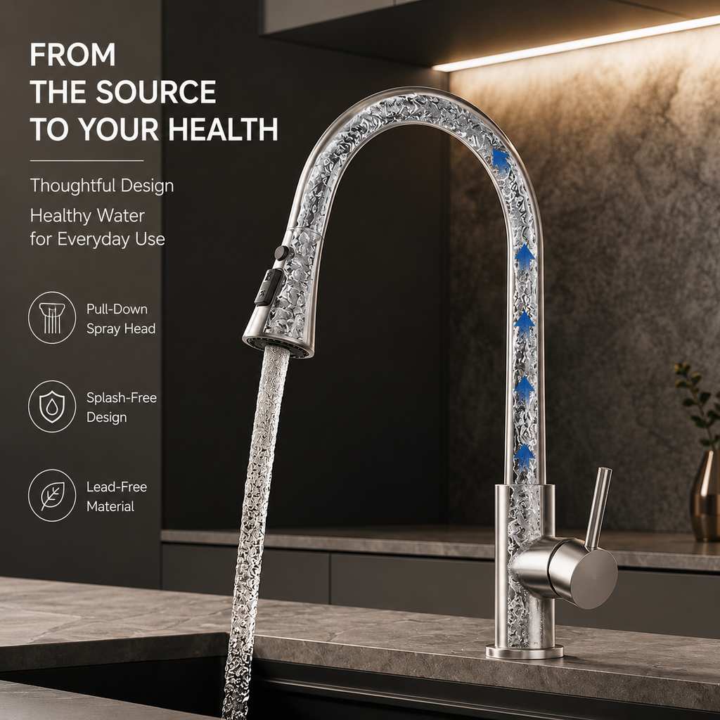 Hot & Cold Swivel Kitchen Sink Faucet