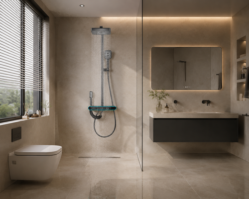 Home Bathroom High-Pressure Shower System