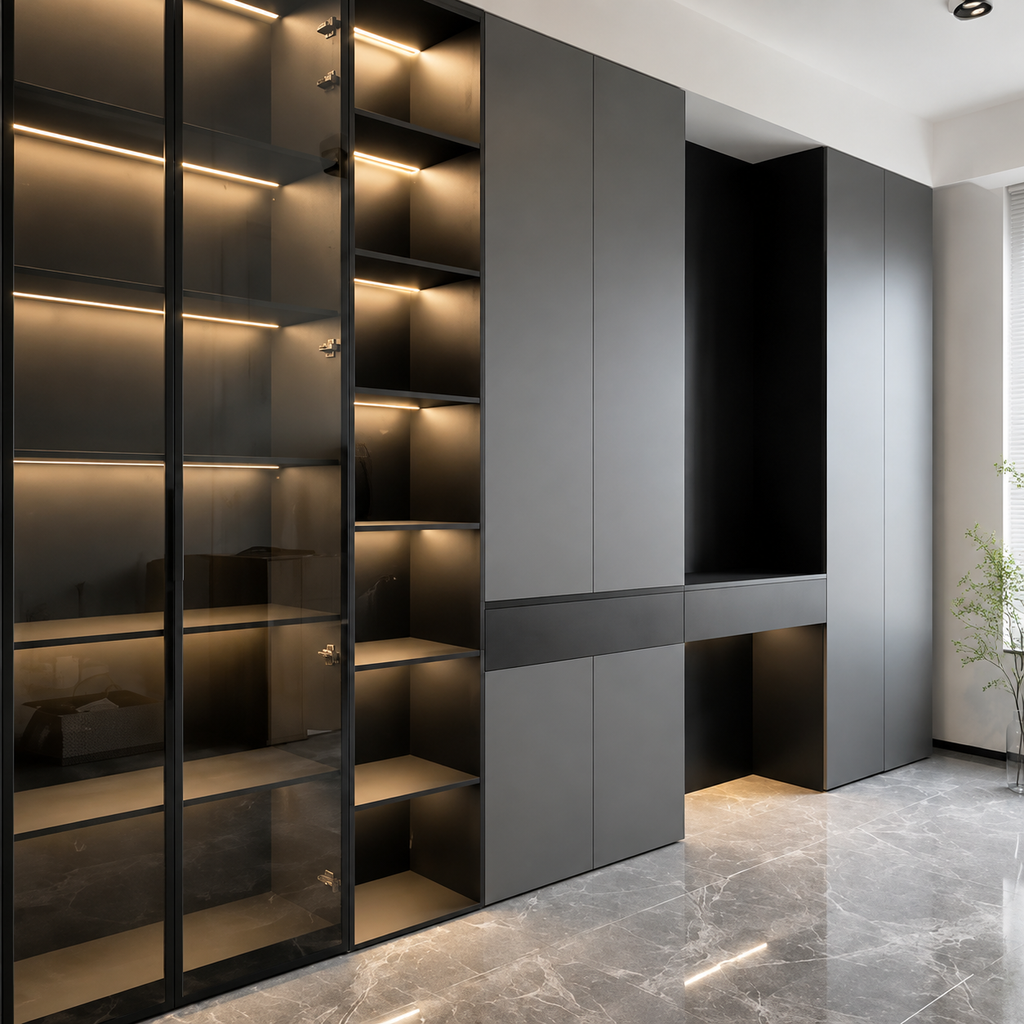 Modern Luxury Full Aluminum Custom Wardrobe
