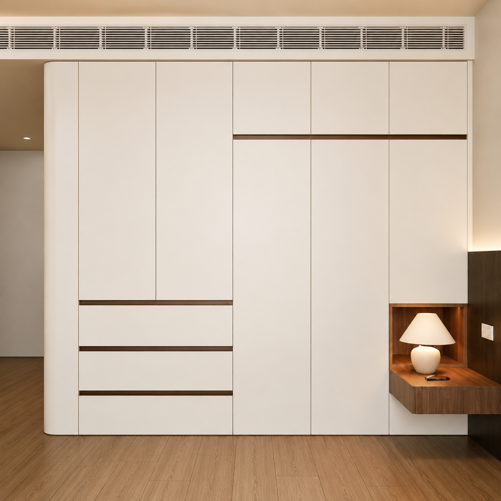 CUSTOM CREAM-STYLE ALL-ALUMINUM WARDROBE
