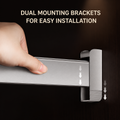 Heavy-Duty Silent Clothes Rod — Top & Side Mount for Wardrobe & Walk-In Closet