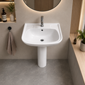 Ceramic Floor-Standing Basin in Classic White