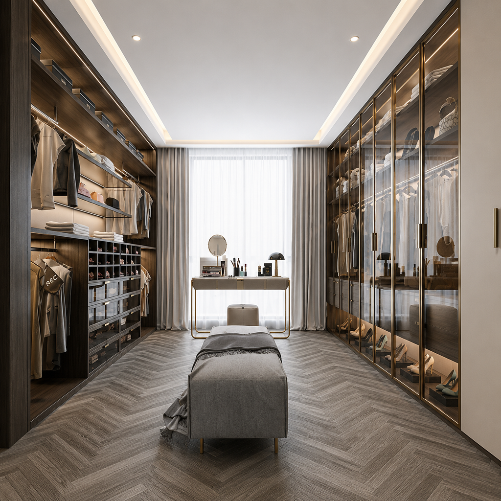 Custom Walk-In Wardrobe