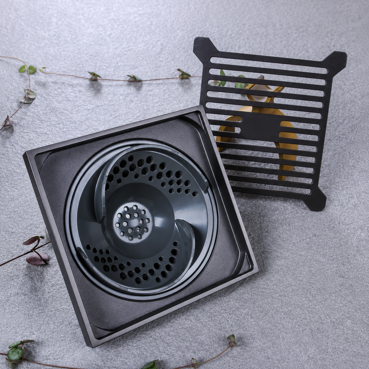 Vortex Floor Drain — Shower-Specific, Anti-Odor & Anti-Clogging