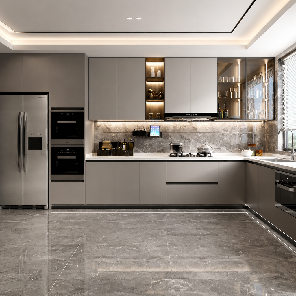 全铝合金 L 型橱柜 — Aluminum L-Shape Cabinet