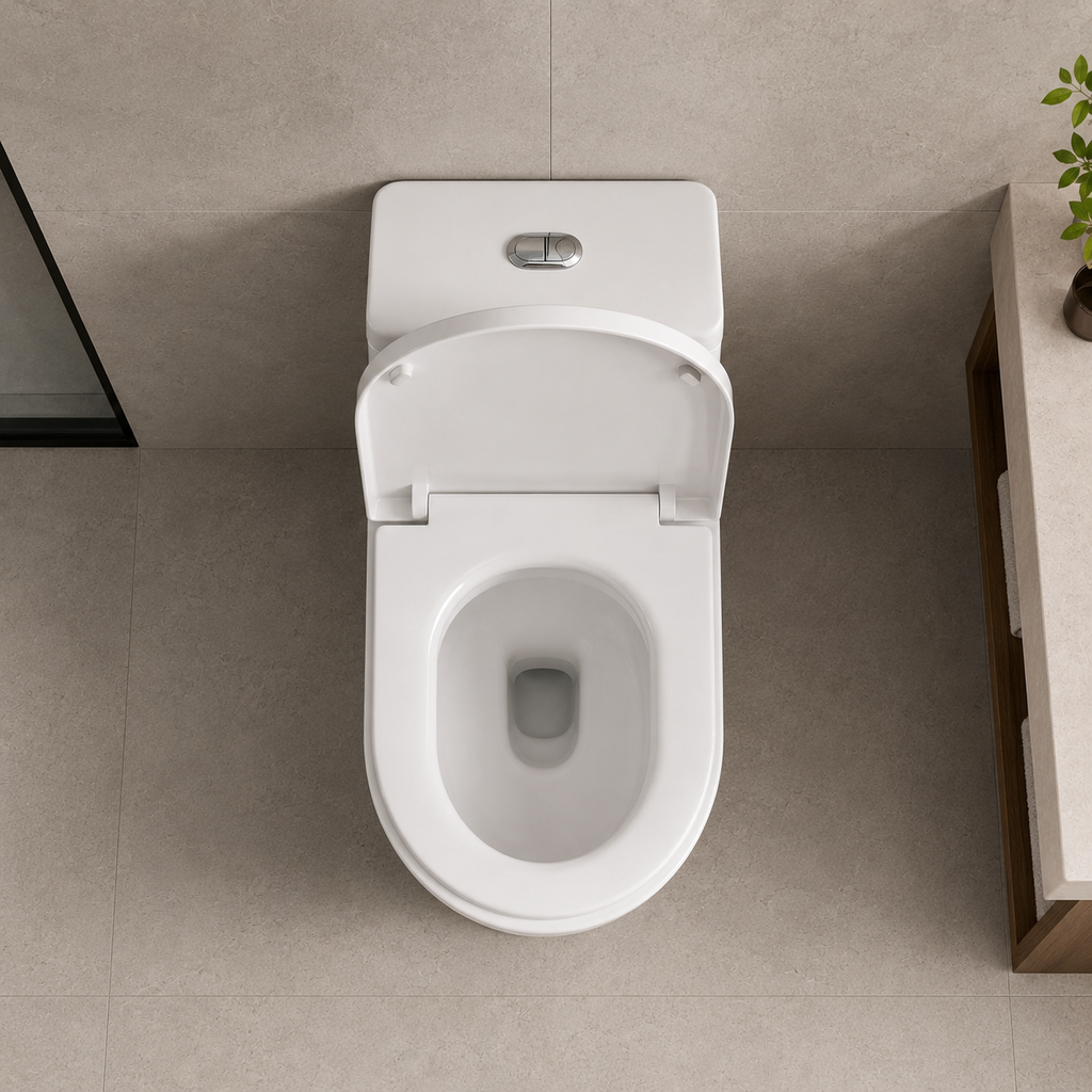Household Siphonic Toilet, Anti-Odor & Splash-Proof Bathroom WC