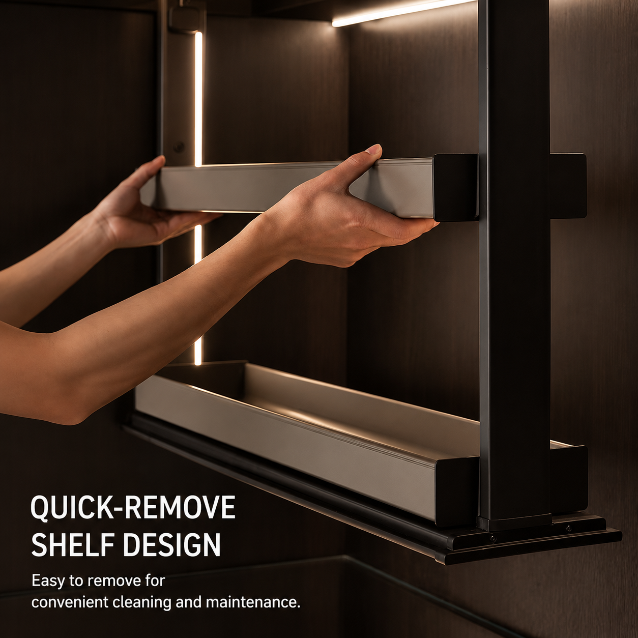 Double-Layer Overhead Cabinet Pull-Out Basket for Seasonings
