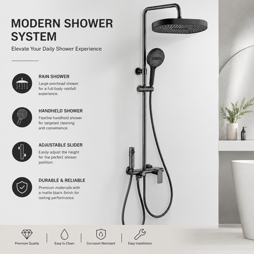 Household Bathroom Pressure-Boosting Shower Set