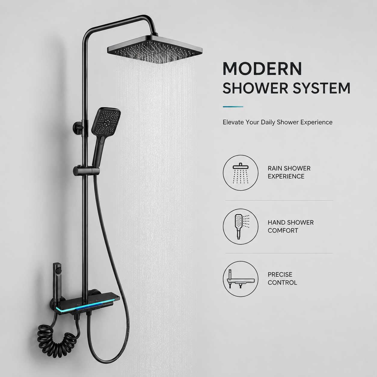Premium Household Shower Set with Spray Gun
