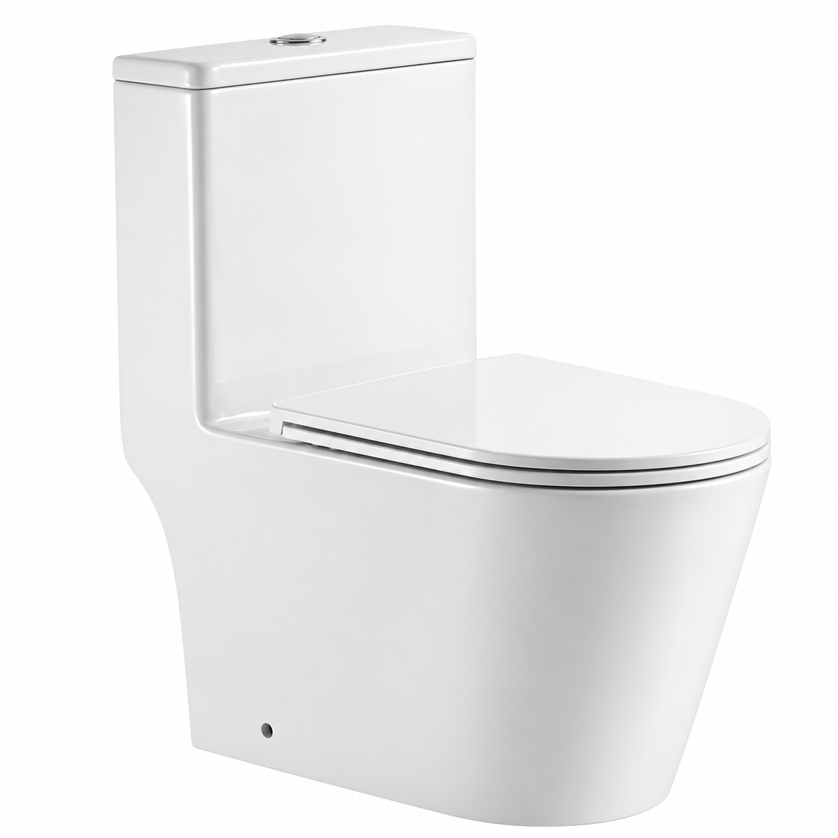 Ceramic Toilet with Tornado Flush & Soft Close Seat – Dual Flush WC