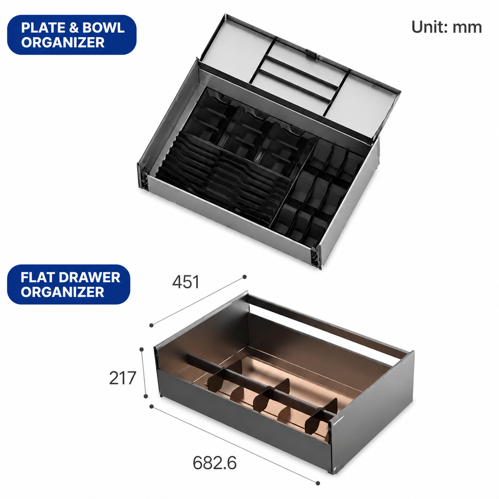 Drawer-Style Pull-Out Base Cabinet Storage Basket
