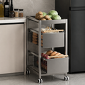 Pull-Out Cabinet Drawer Storage Trolley Rack for Fruits & Vegetables