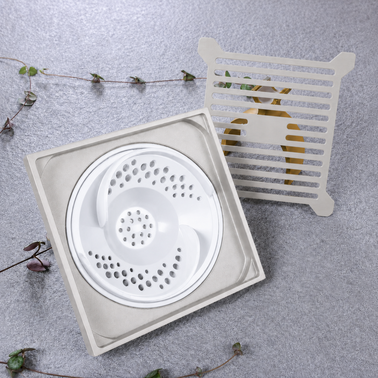 Vortex Floor Drain — Shower-Specific, Anti-Odor & Anti-Clogging