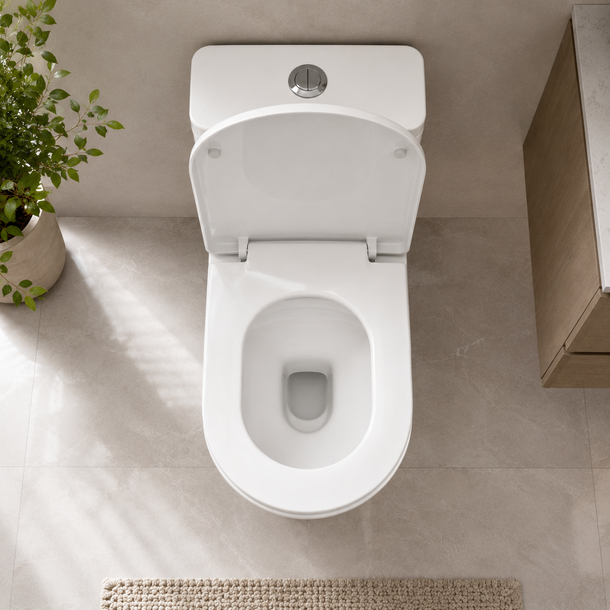 Household Ceramic Toilet — Standard 400mm Rough-In