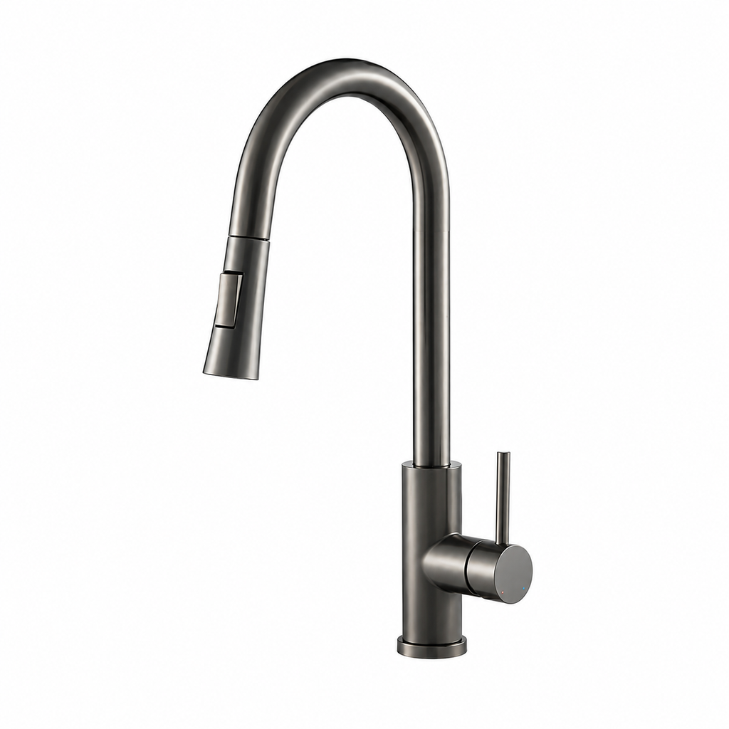 Pull-Out Kitchen Faucet — Hot & Cold