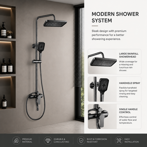 Hot & Cold Shower Head Set