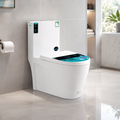 Household Floor-Mounted Siphonic Ceramic Toilet — Anti-Odor & Splash-Proof for Bathroom